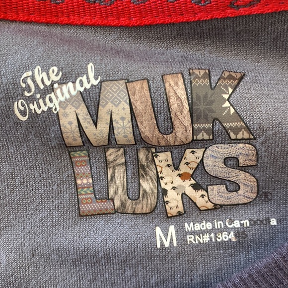 Muk Luks Plum Velour Sweatshirt - Picture 5 of 7